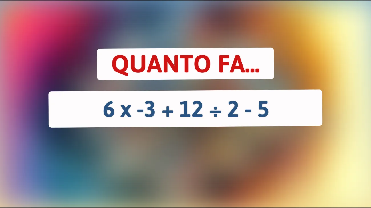 \"Solo un vero genio risolve questo rompicapo matematico: sei abbastanza intelligente da scoprire la risposta giusta?\""