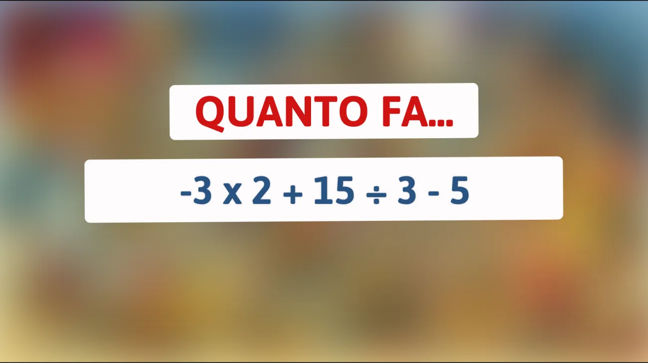 Sei abbastanza intelligente per risolvere questo enigma matematico che sfida il tuo QI?"