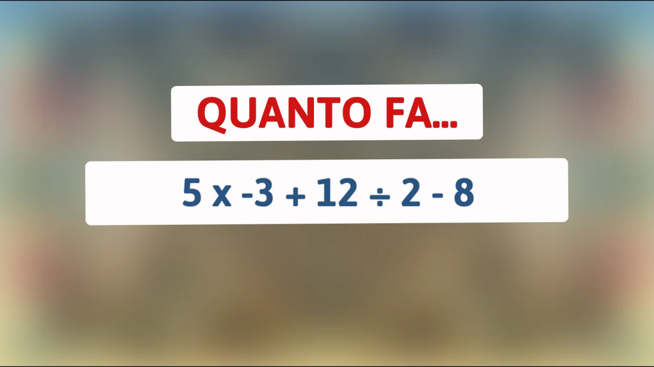 Solo i geni possono risolvere questo enigma matematico in meno di 30 secondi! Sei tra loro?"