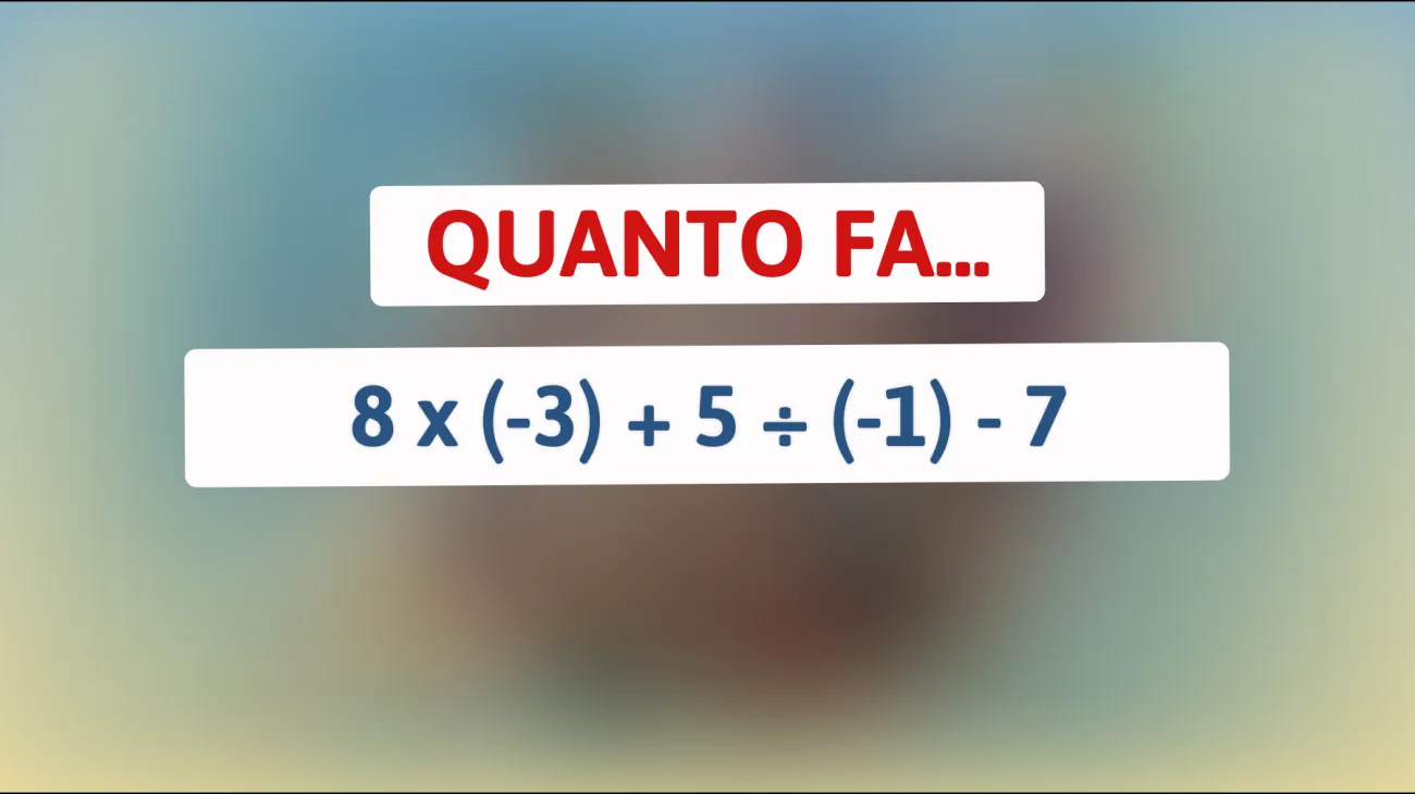 \"Riesci a risolvere questo test di intelligenza in pochi secondi? Sveliamo quanti sono realmente dei veri geni!\""