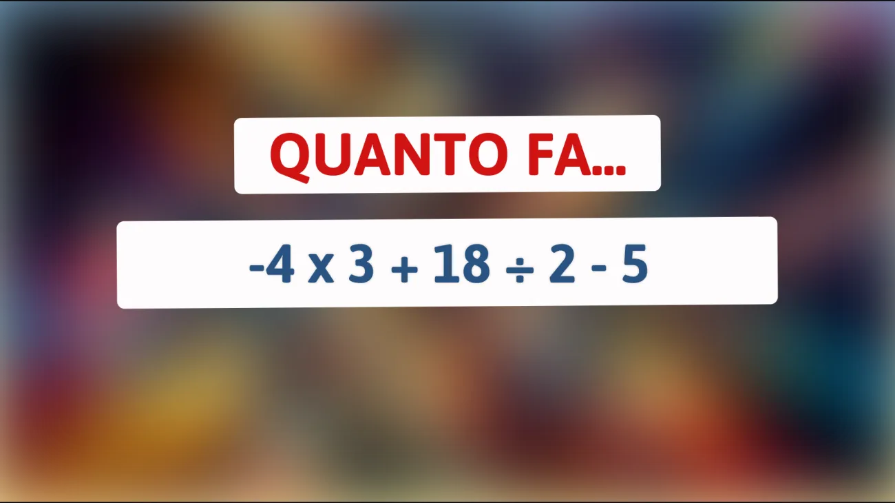 \"Sei abbastanza intelligente per risolvere questo enigma matematico che lascia tutti a bocca aperta?\""