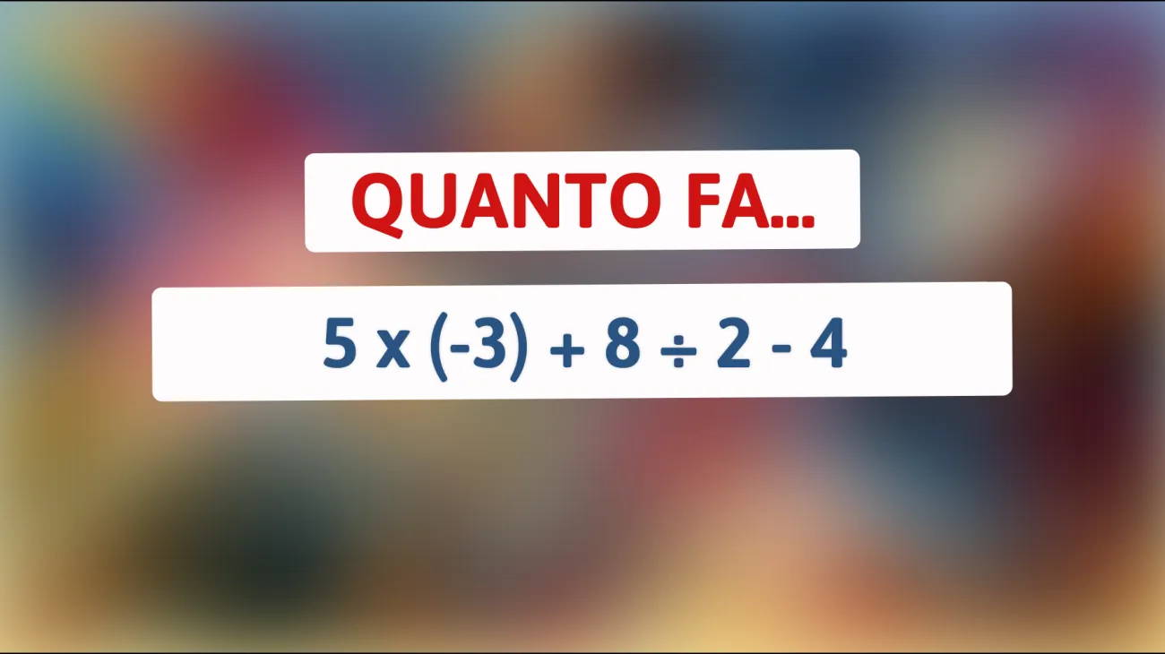 \"Solo i geni della matematica risolvono questo enigma al primo colpo! Riesci a battere il tuo cervello?\""