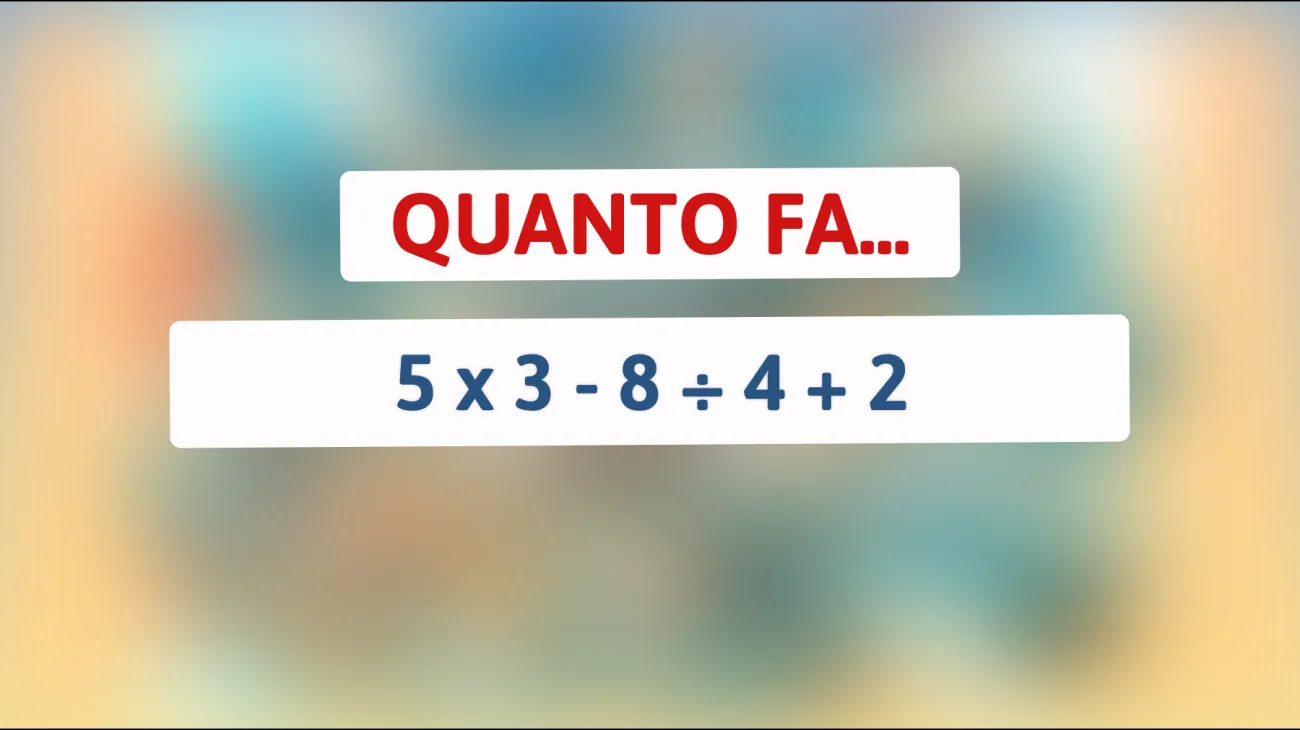 \"Sveliamo il mistero: solo i cervelli più acuti sanno risolvere questo enigma matematico. Sei uno di loro?\""