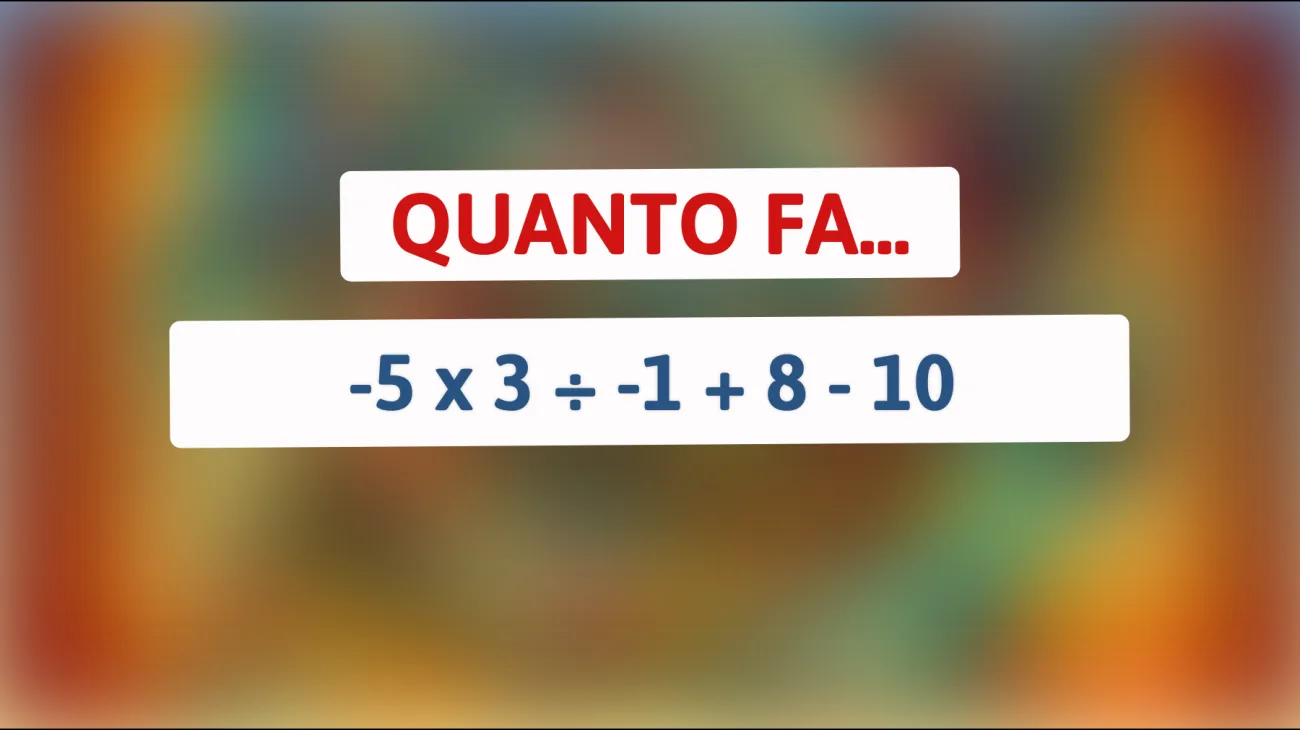 Scopri l'errore matematico che il 95% delle persone commette! Riesci a risolverlo correttamente?"