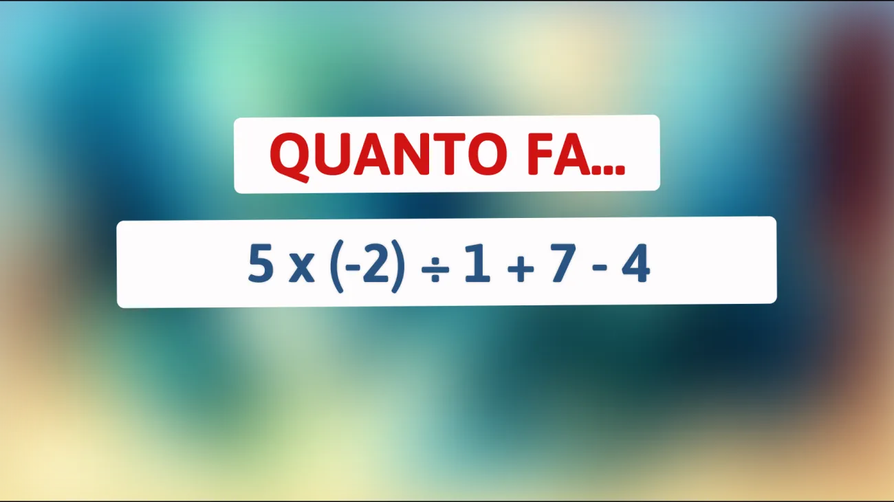 Scopri se sei un vero genio: riesci a risolvere questo enigma matematico che solo i più intelligenti possono decifrare?"