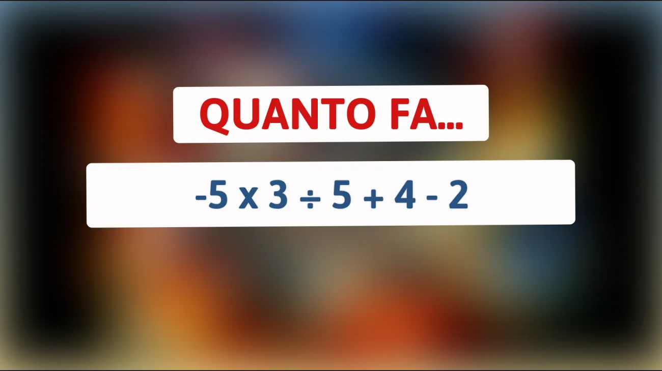 Scopri se sei un vero genio: risolvi questo indovinello matematico che sta lasciando tutti a bocca aperta!"