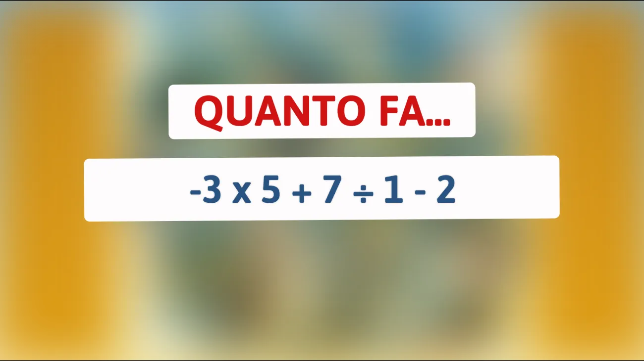Solo i veri geni riescono a risolvere subito questo intricato enigma matematico: provaci e scopri se sei uno di loro!"