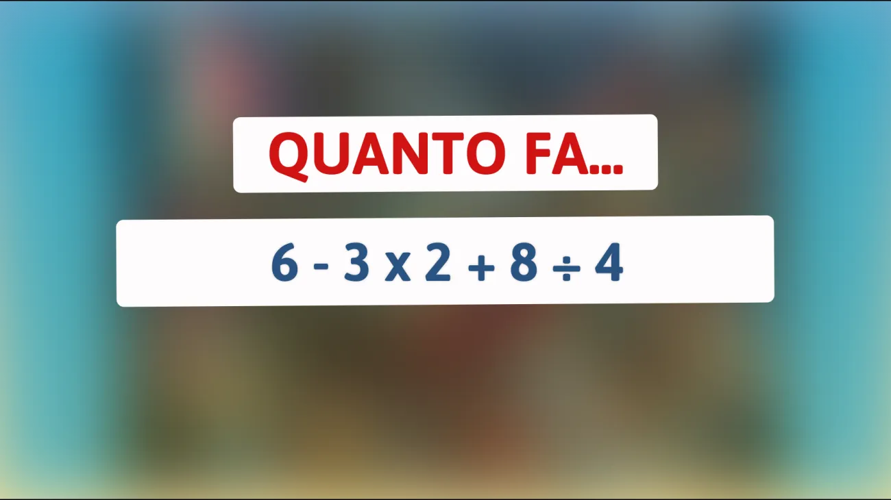 Solo per i veri geni: puoi risolvere questo rompicapo matematico che ha confuso milioni di persone? Scopri se sei abbastanza intelligente!"