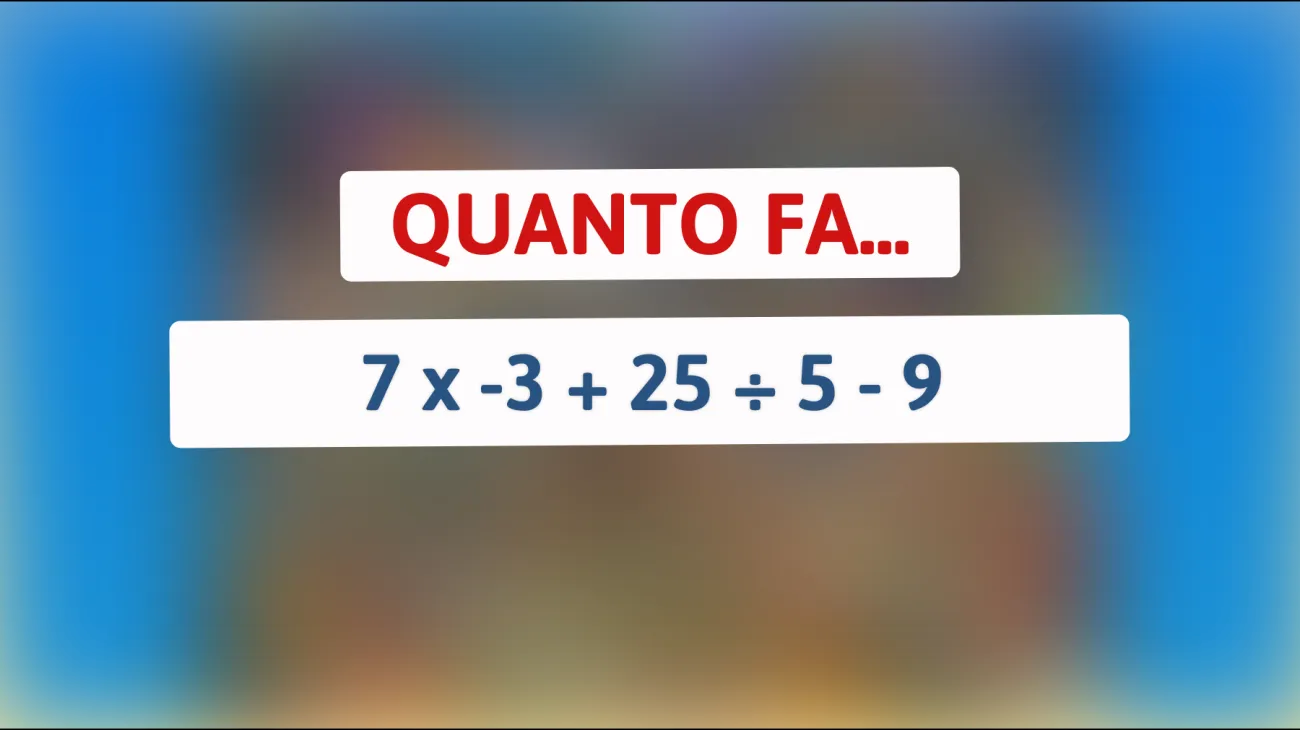 Solo un vero genio può risolvere questo enigma matematico. Sei abbastanza brillante da scoprire la risposta nascosta?"