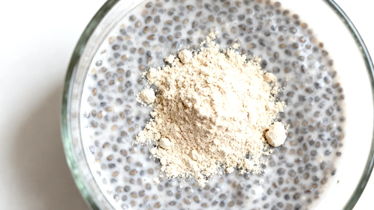 Semi di chia in gel con farina di lupini"